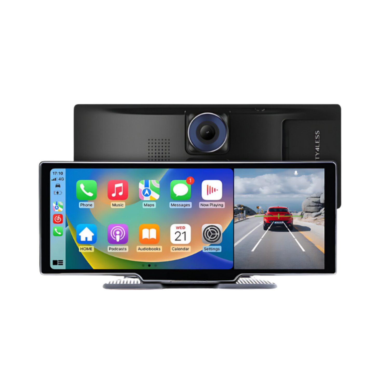 My Car Tablet 4K Dual Lens Car DVR Dash Cam with Wireless CarPlay